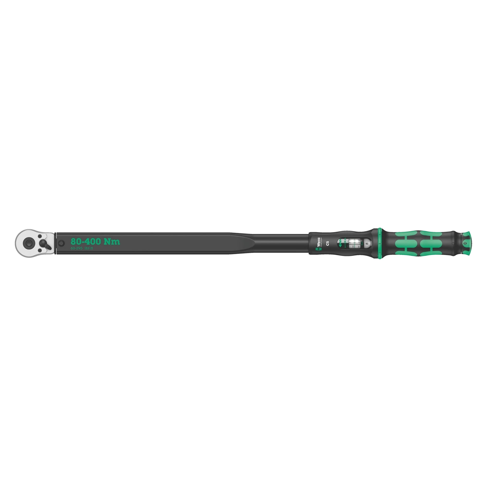 Click-Torque C 5 torque wrench with reversible ratchet, 1/2", 80-400 Nm - Wera 05075624001