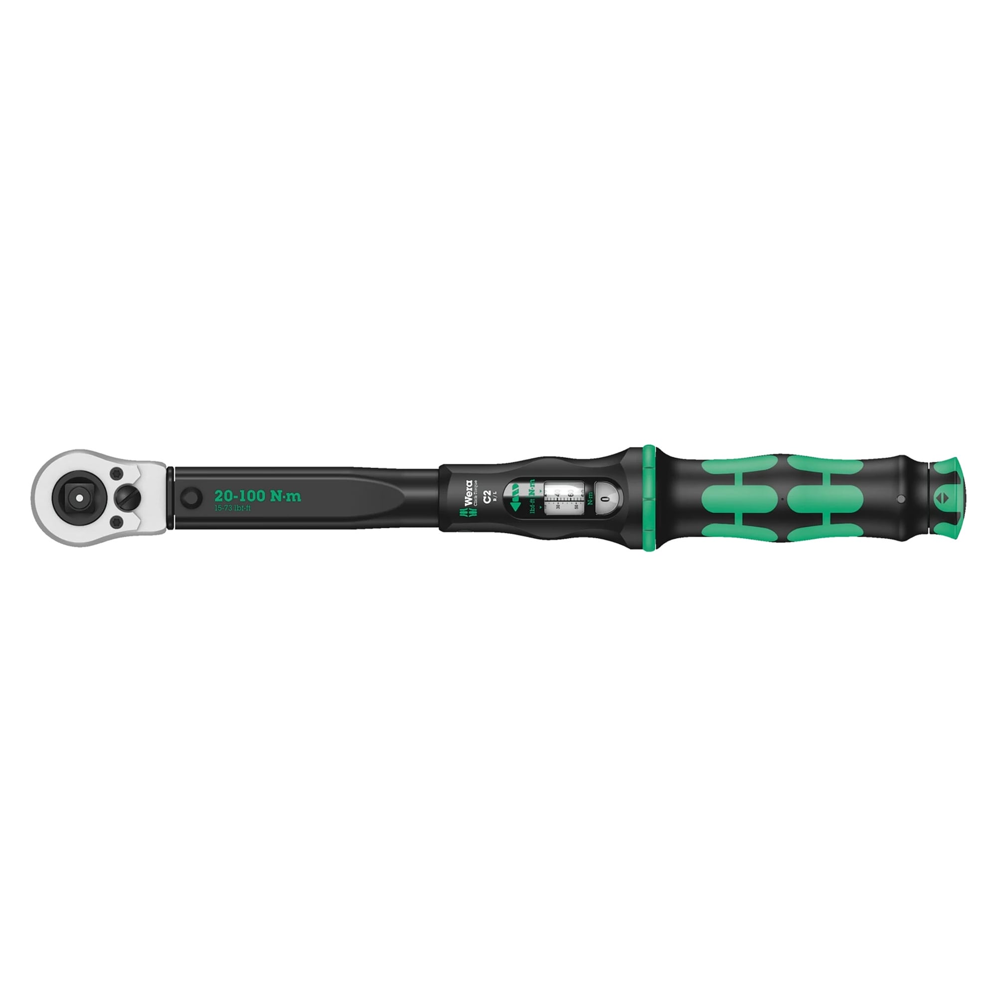 Click-Torque C 2 Push R/L Drehmomentschlüssel für Rechts- und Linksanzug, 1/2", 20-100 Nm - Wera 05075625001