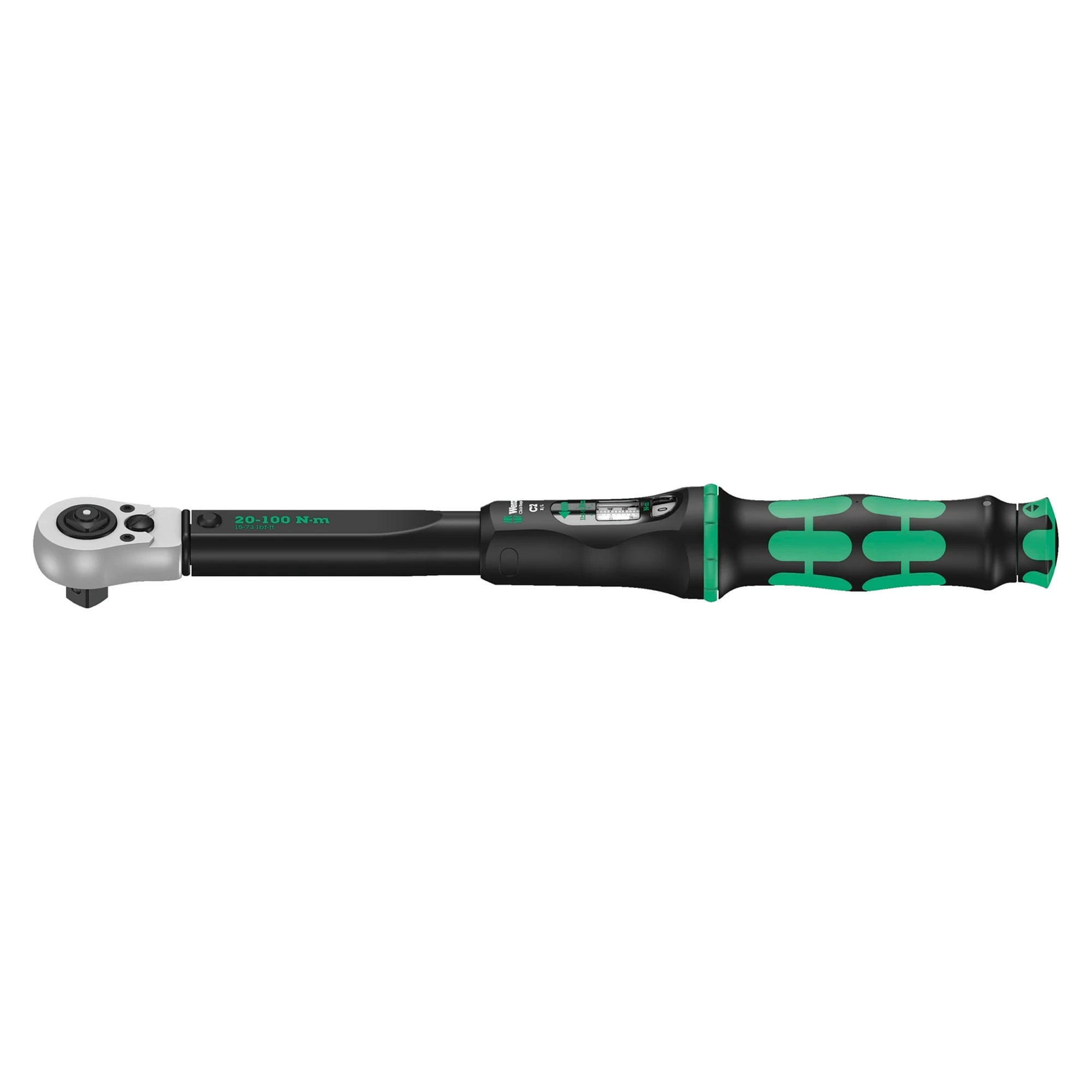 Click-Torque C 2 Push R/L Drehmomentschlüssel für Rechts- und Linksanzug, 1/2", 20-100 Nm - Wera 05075625001