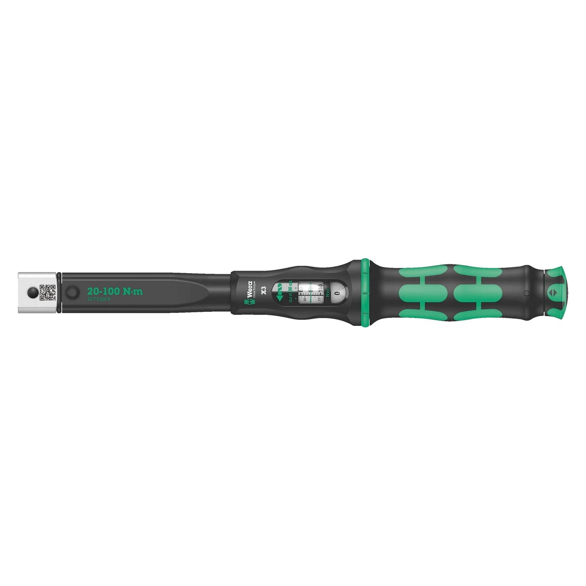 Click-Torque X 3 clé dynamométrique à outil interchangeable 9x12 mm, 20-100 Nm - Wera 05075653001