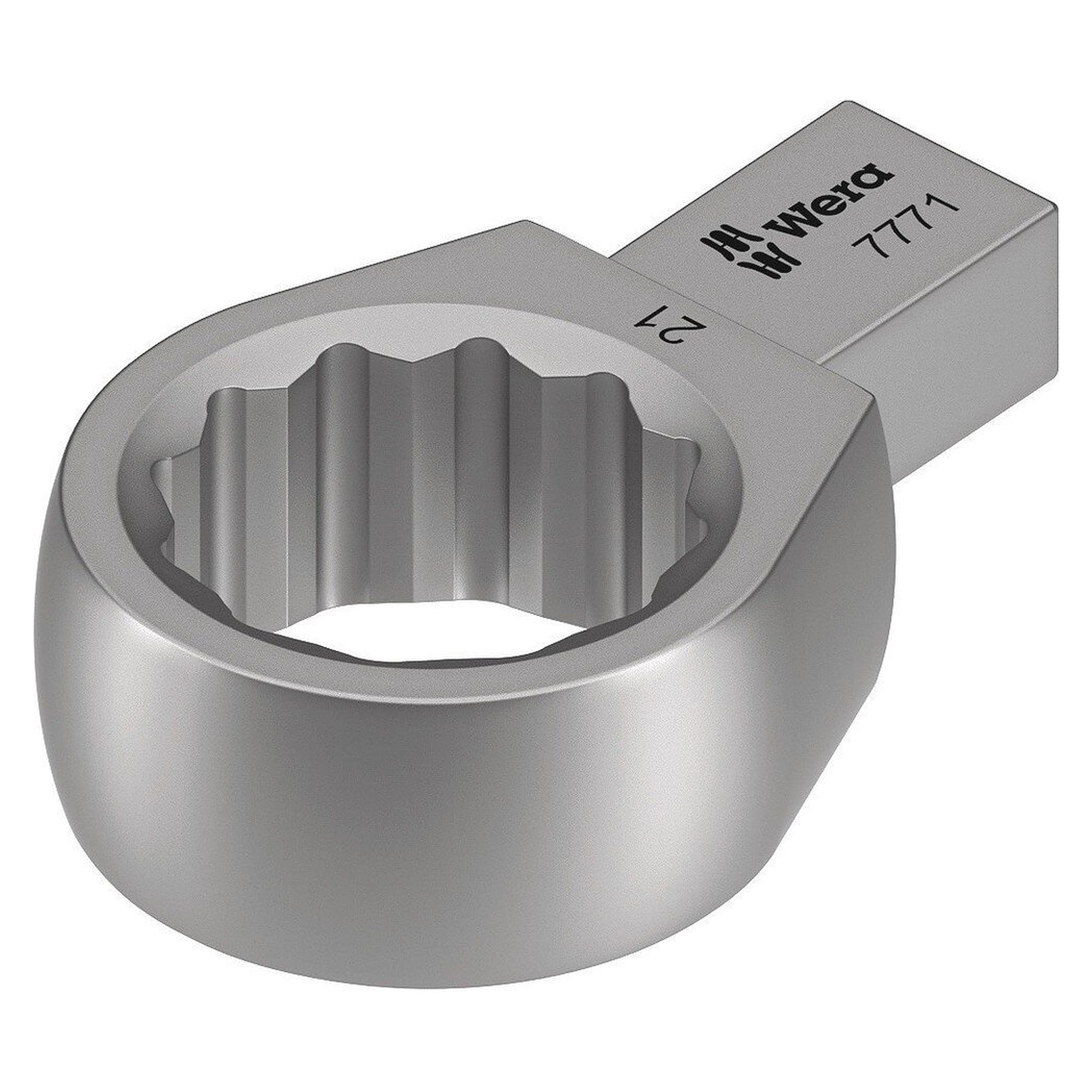 7771 Ring spanner insert 9x12 mm, 21 mm across flats, for Click-Torque X - Wera 05078633001