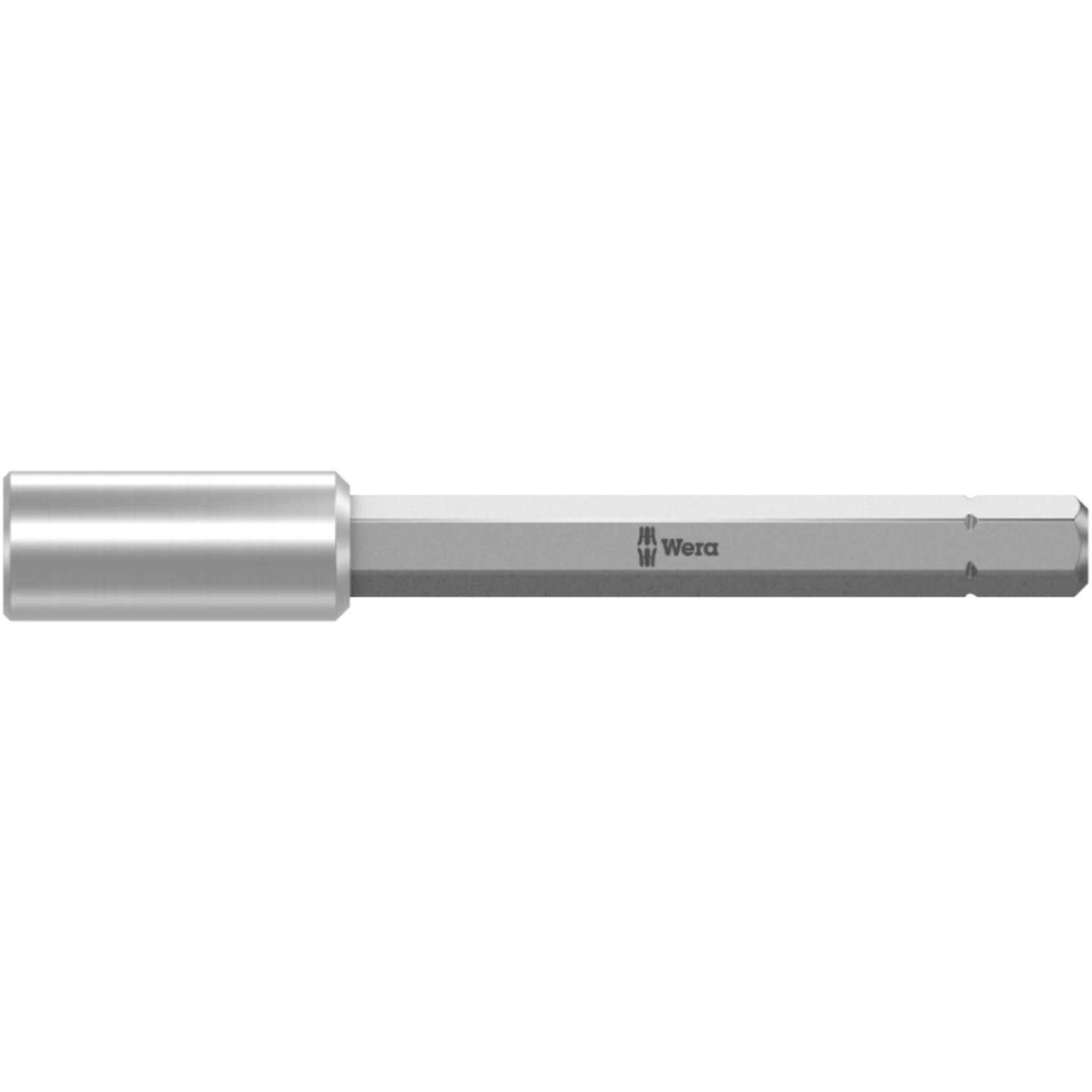 893/1/1 Porte-embouts universel à douille inox et aimant, 1/4" x 75 mm - Wera 05091103001