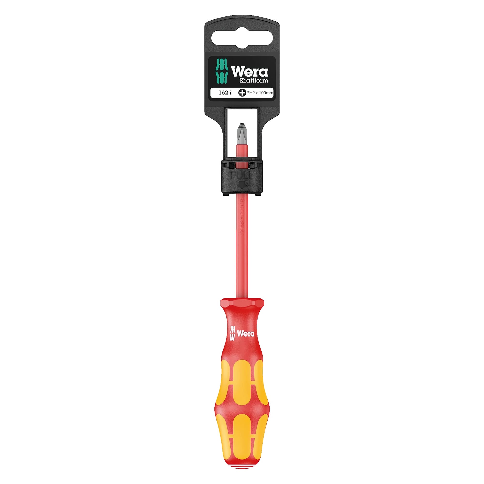 162 i PH SB VDE-isolierter Kreuzschlitz-Schraubendreher PH 2 x 100 mm, bis 1.000 V - Wera 05100012001