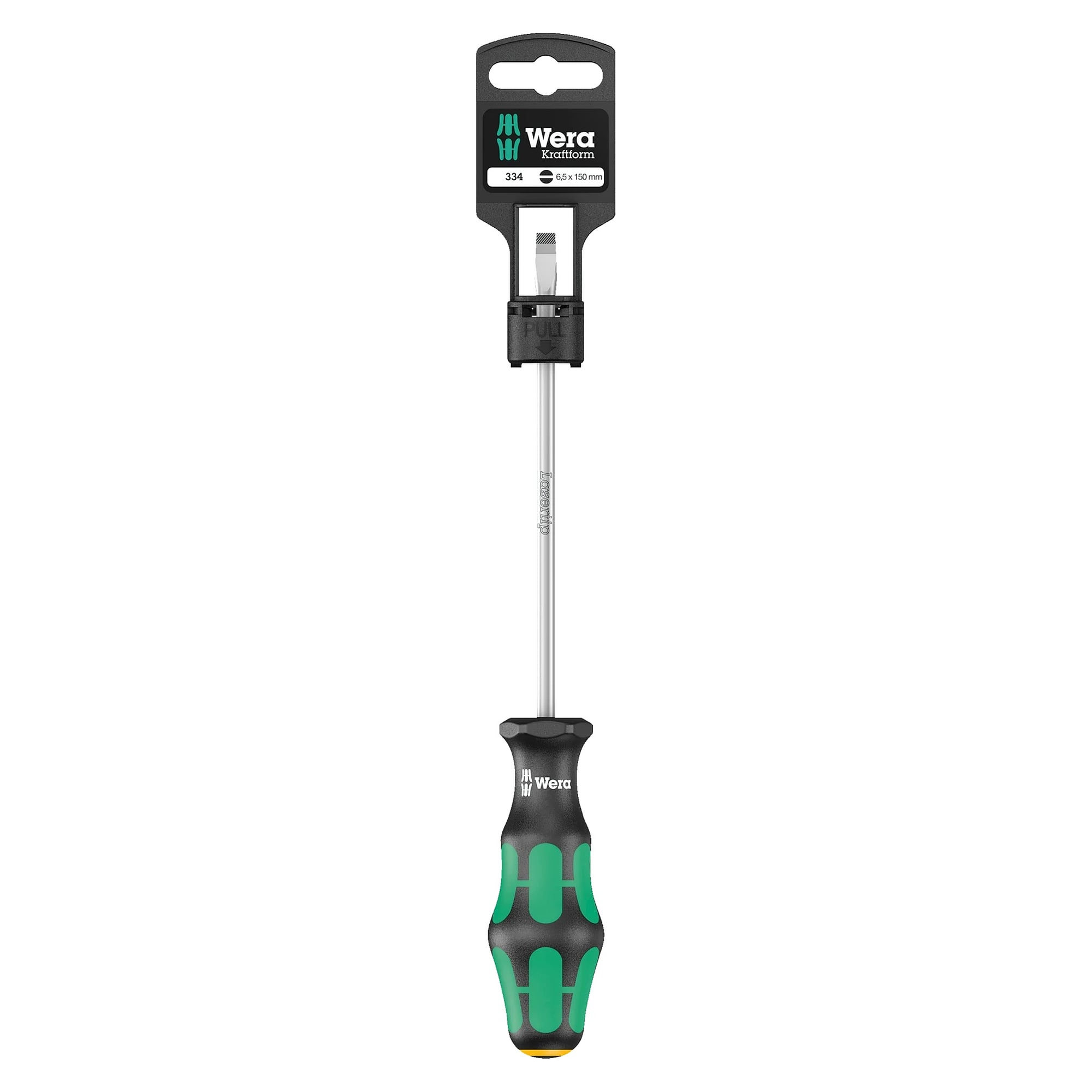 334 SB Schlitz-Schraubendreher Werkstattklinge 1,2 x 6,5 x 150 mm, Kraftform Plus - Wera 05100030001