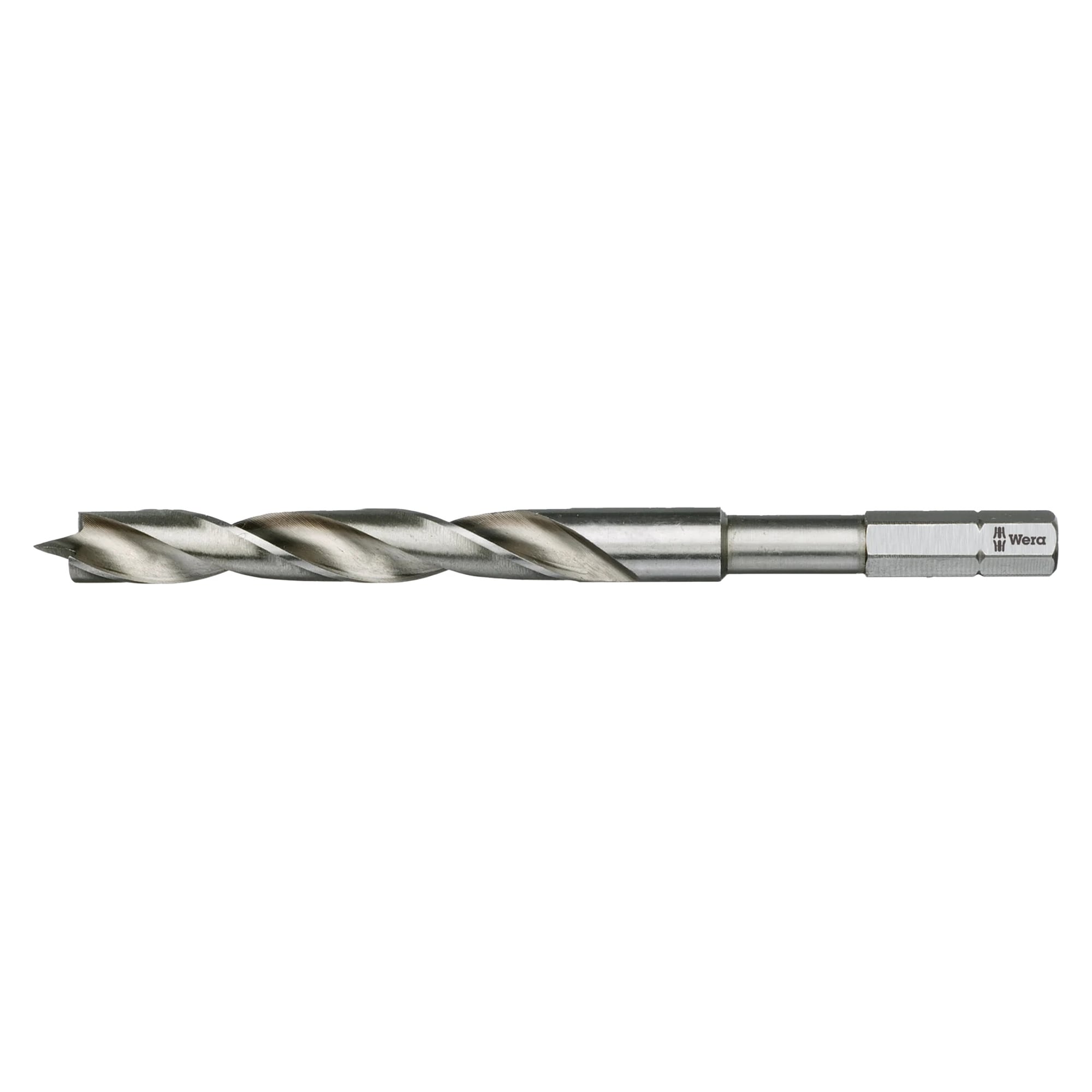 849 HSS Holzspiralbohrer-Bit 10 mm, Gesamtlänge 120 mm, 1/4" Sechskantschaft - Wera 05104605001