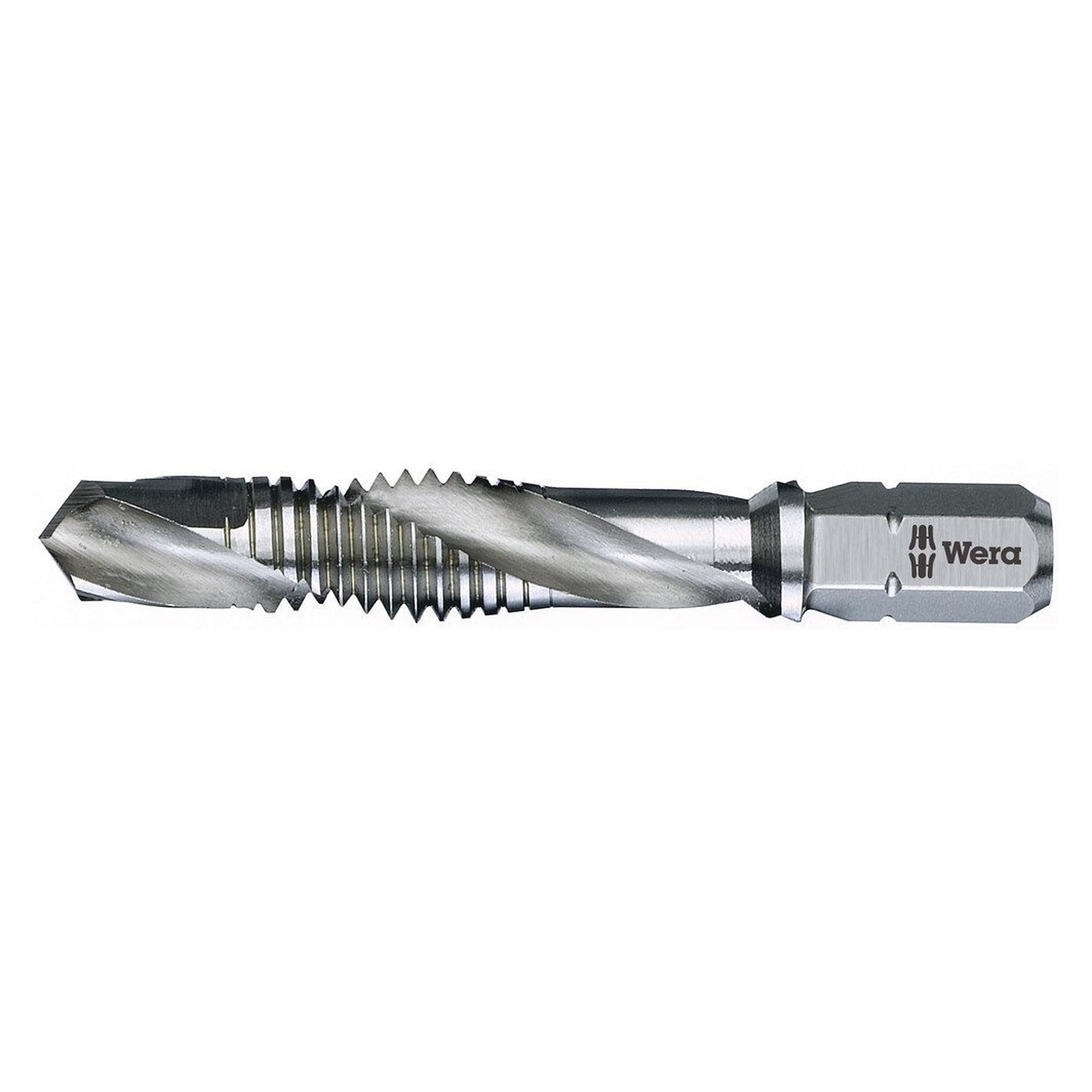 847 HSS Kombigewindebohrer-Bit M 10, Kernloch 8,5 mm, Länge 59 mm, 1/4" Sechskant - Wera 05104645001