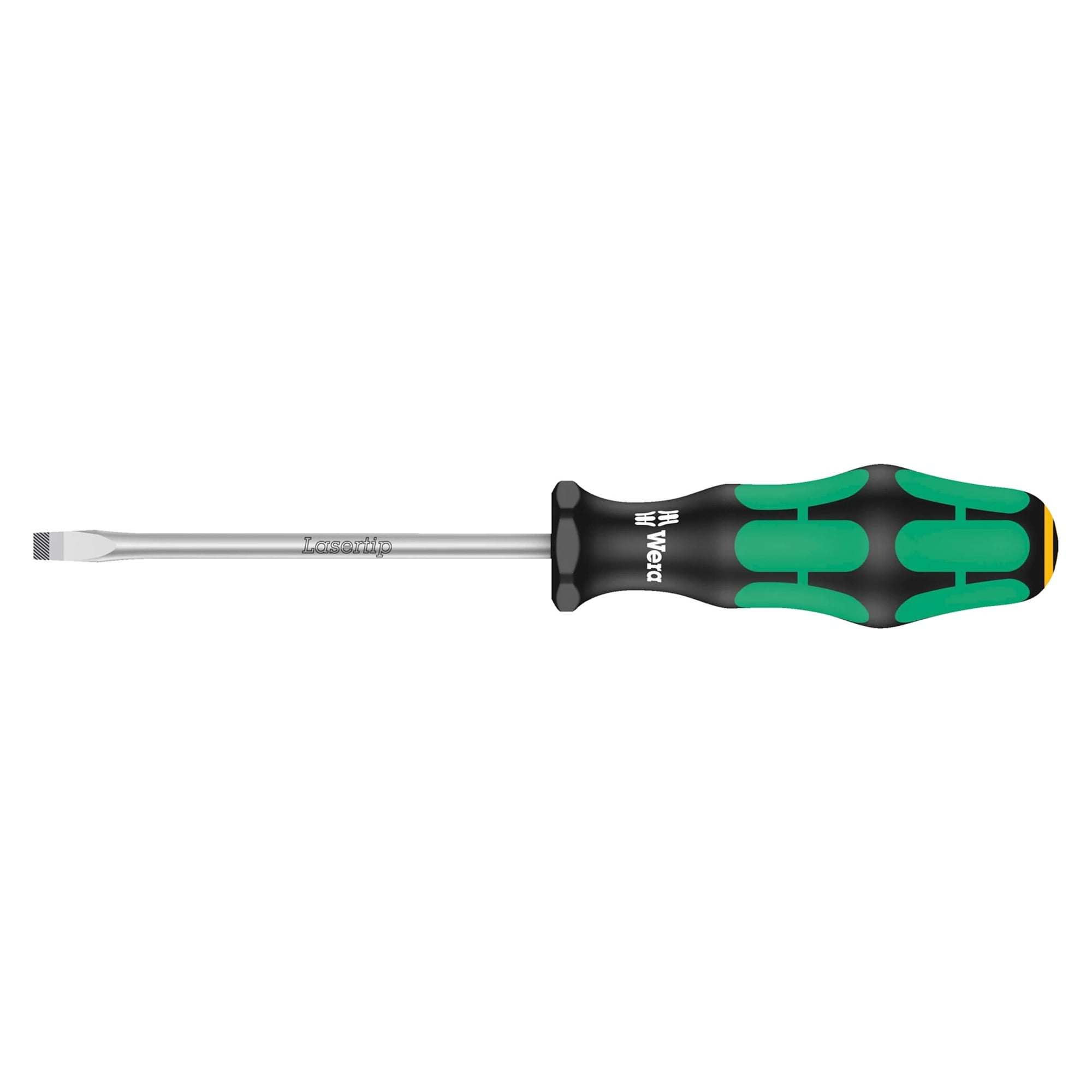 334 Kraftform Plus Schlitz-Schraubendreher Werkstattklinge 1,6 x 10,0 x 200 mm, Lasertip - Wera 05110104001