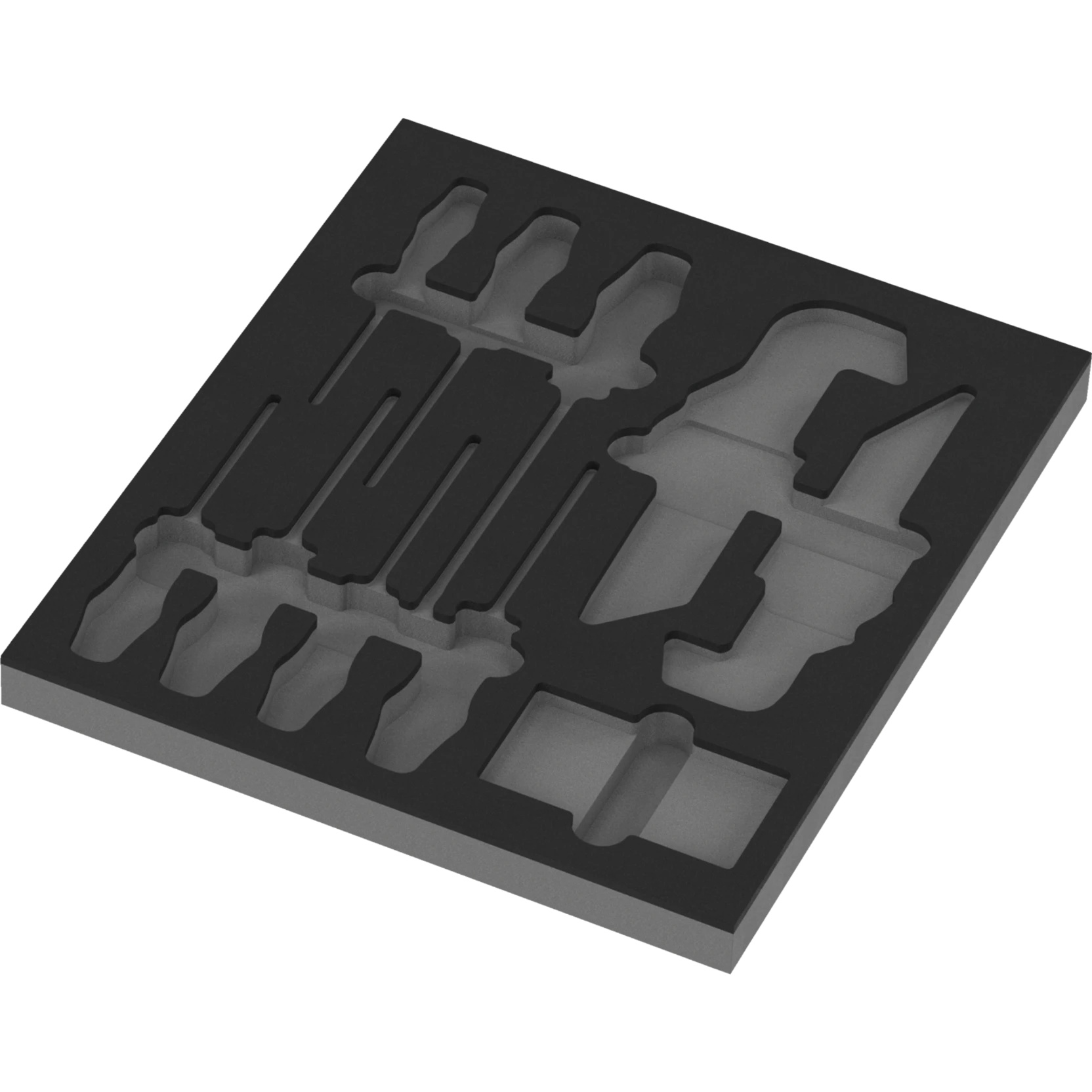 Insert en mousse 9860 pour jeu Stainless 1, sans outils, 344 x 30 x 392 mm - Wera 05137360001