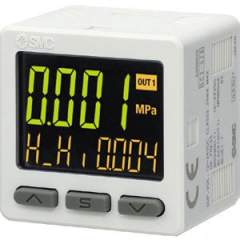 SMC ZSE20A-T-01. ZSE20A(F), High-Pressure, Digital Pressure Switch, 3-Screen Display (IP40)