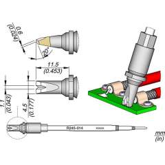 JBC R245014. Lötspitze R245, Pin-Connector, 1 mm, R245014