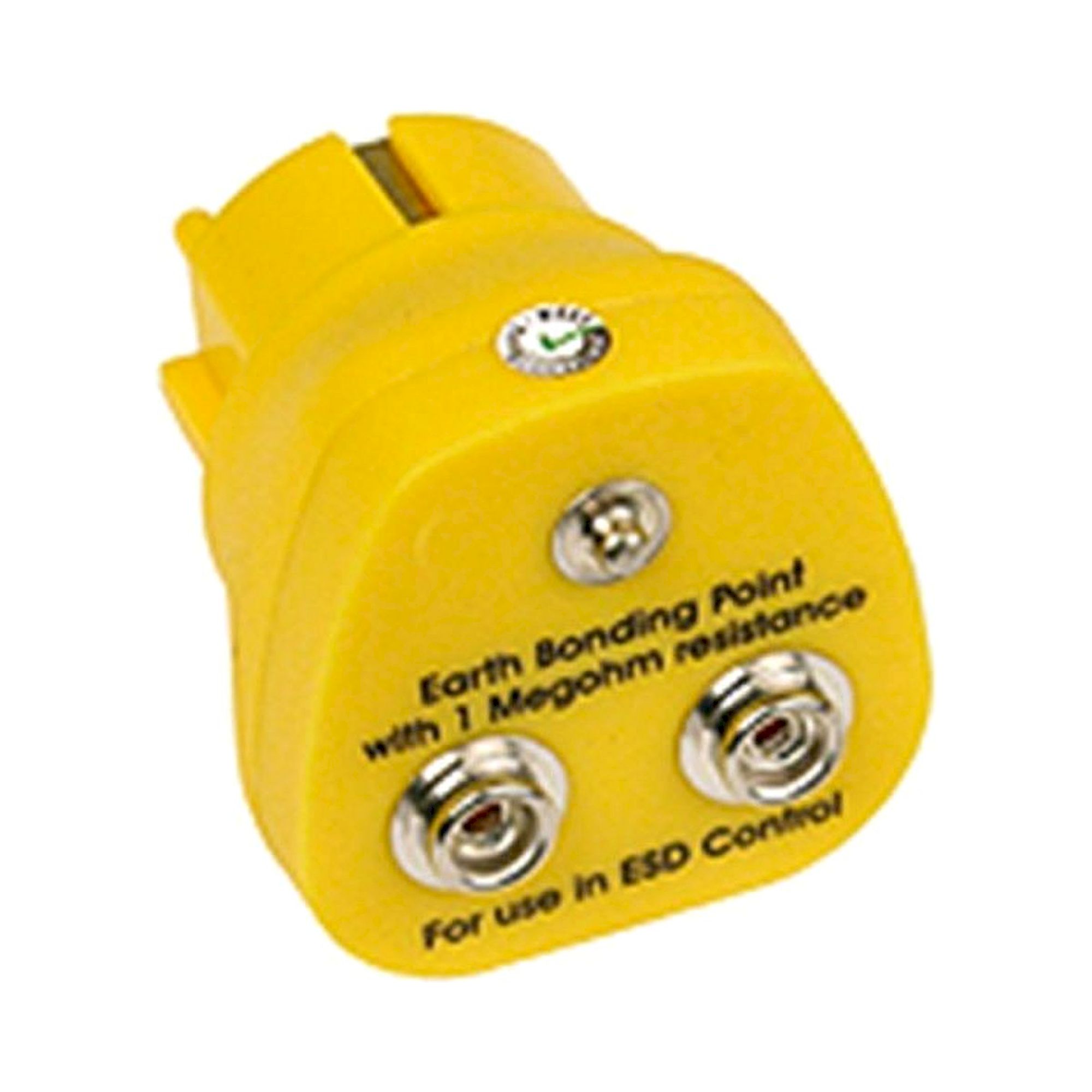 Erdungsbaustein mit 2xDK10, 1x4mm Stud