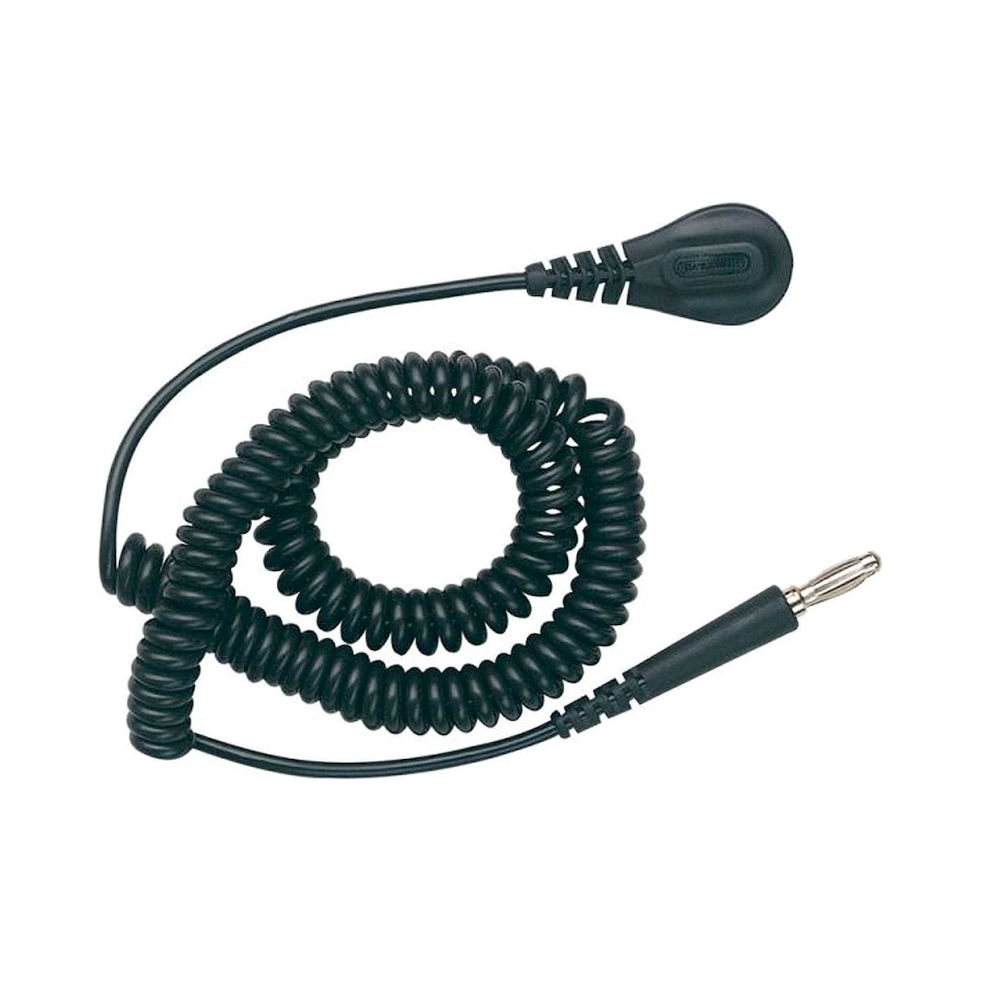 Spiralkabel, Banane-DK4 mm, Länge 2 m