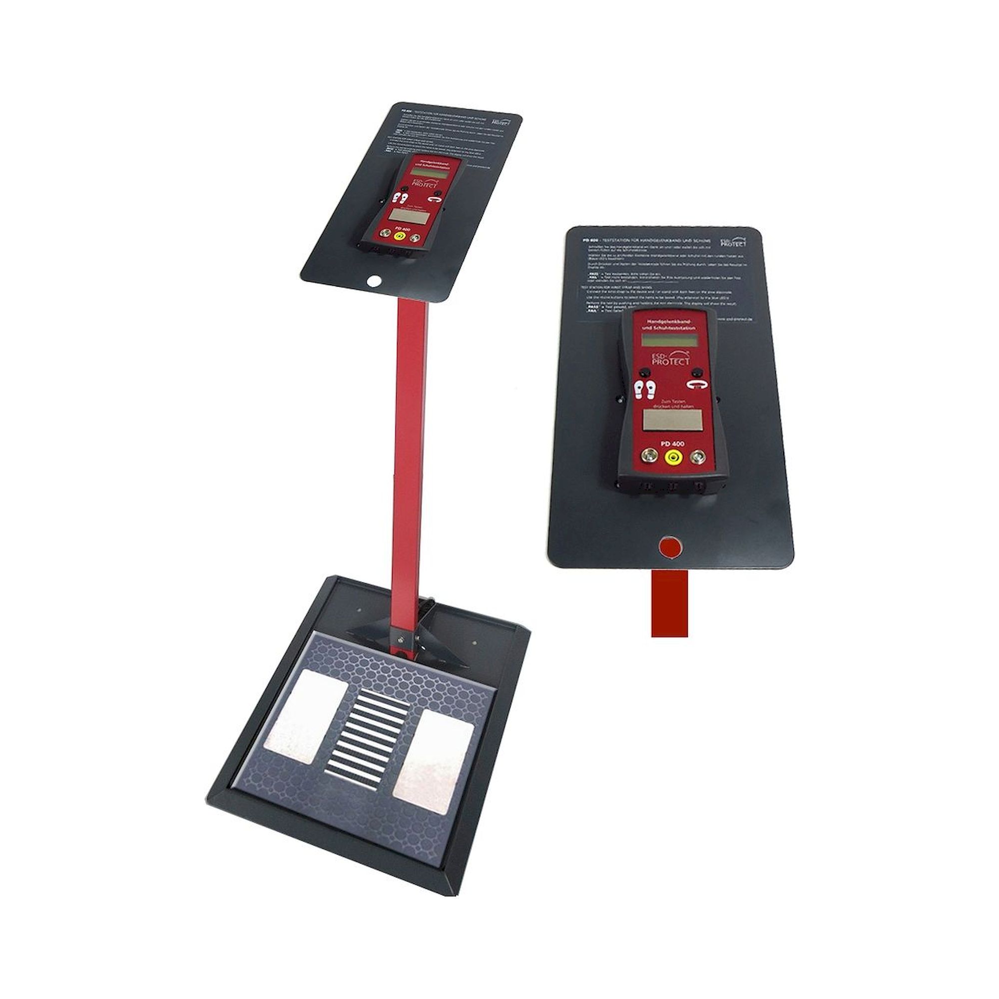 Standfuß mit Halteplatte und Fußabstreifer für PD-400/Combo Tester X3 - A1-ESD EP0206043