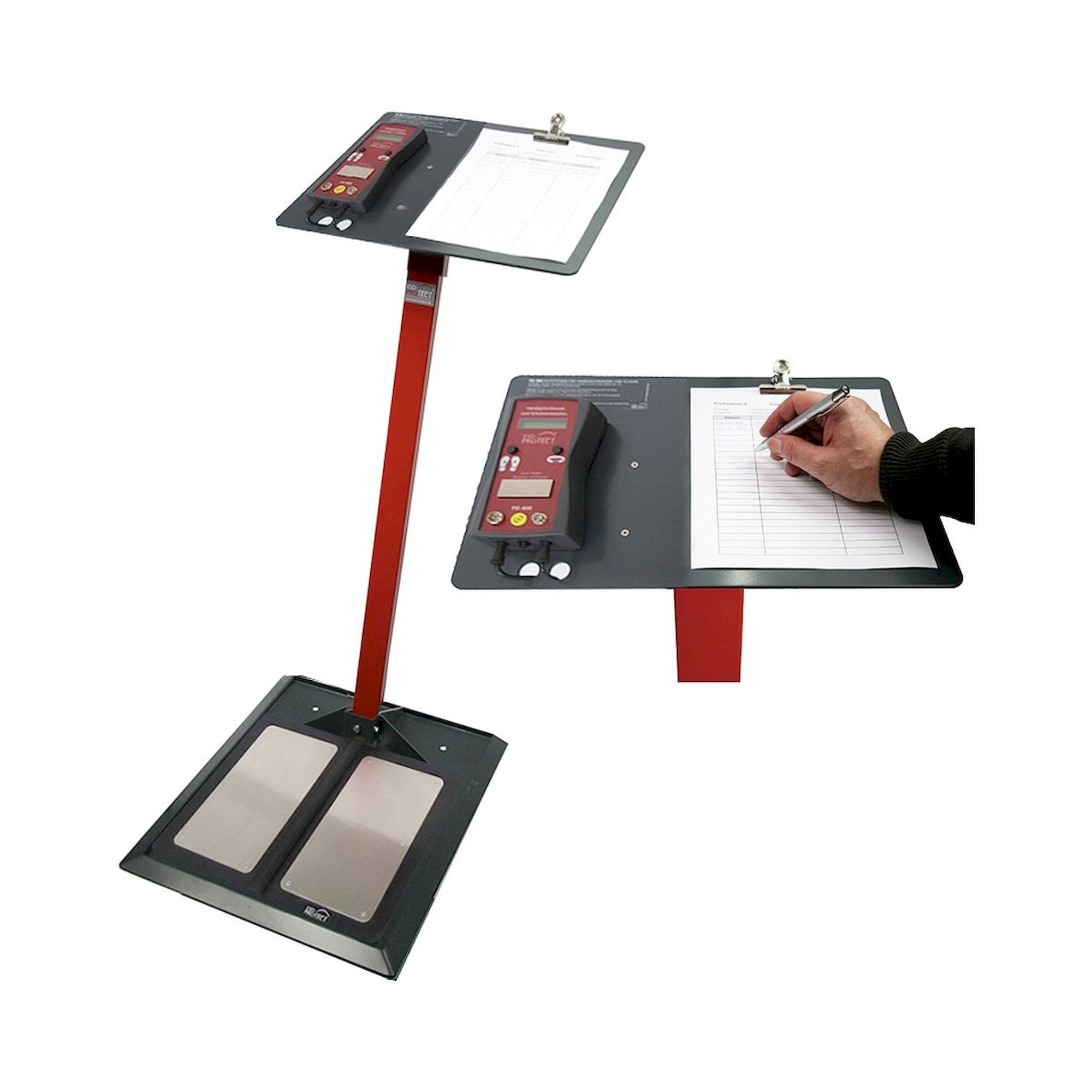 Standfuß mit Halteplatte für PD400/Combo X3 (A4), mit Fußabstreifer