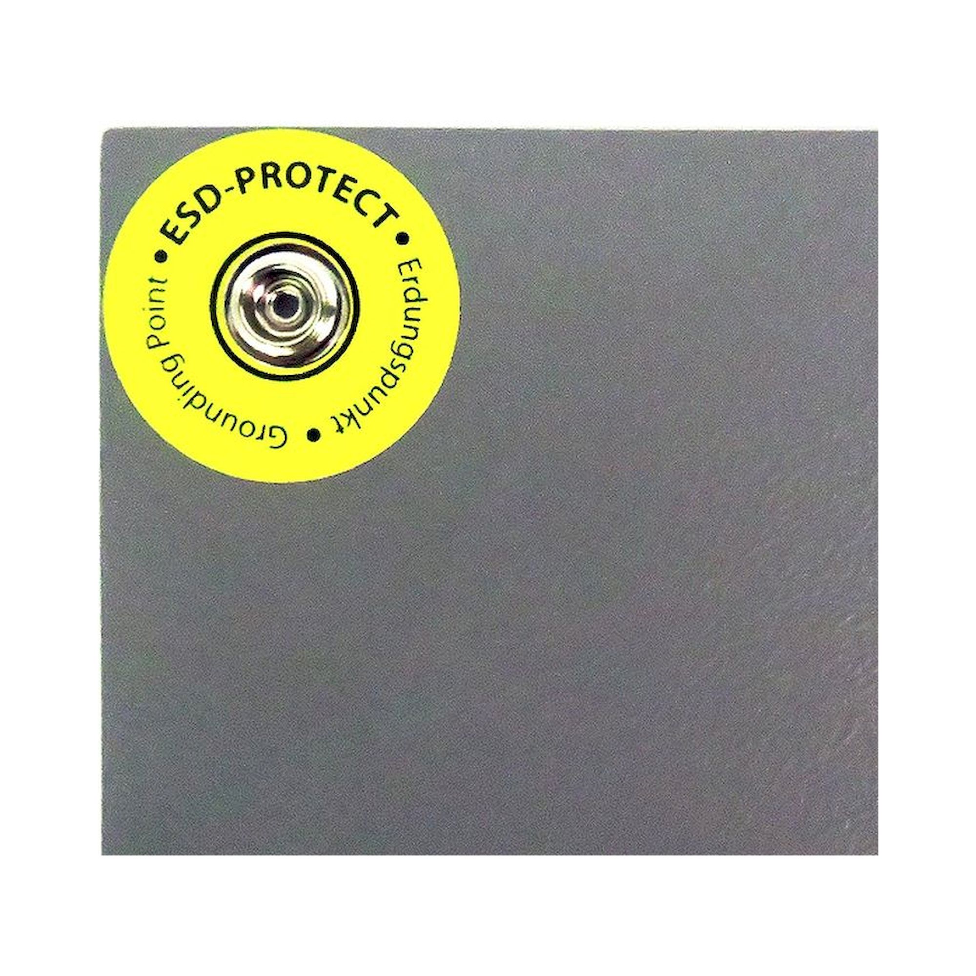 ESD Bench Mat Premium 60 x 100 cm, synthetic rubber, grey, 2 x DK 4 - A1-ESD EP0504018