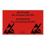 EPA-Ausgangsschild, DE-EN, Hartplastik, 500 x 300 mm