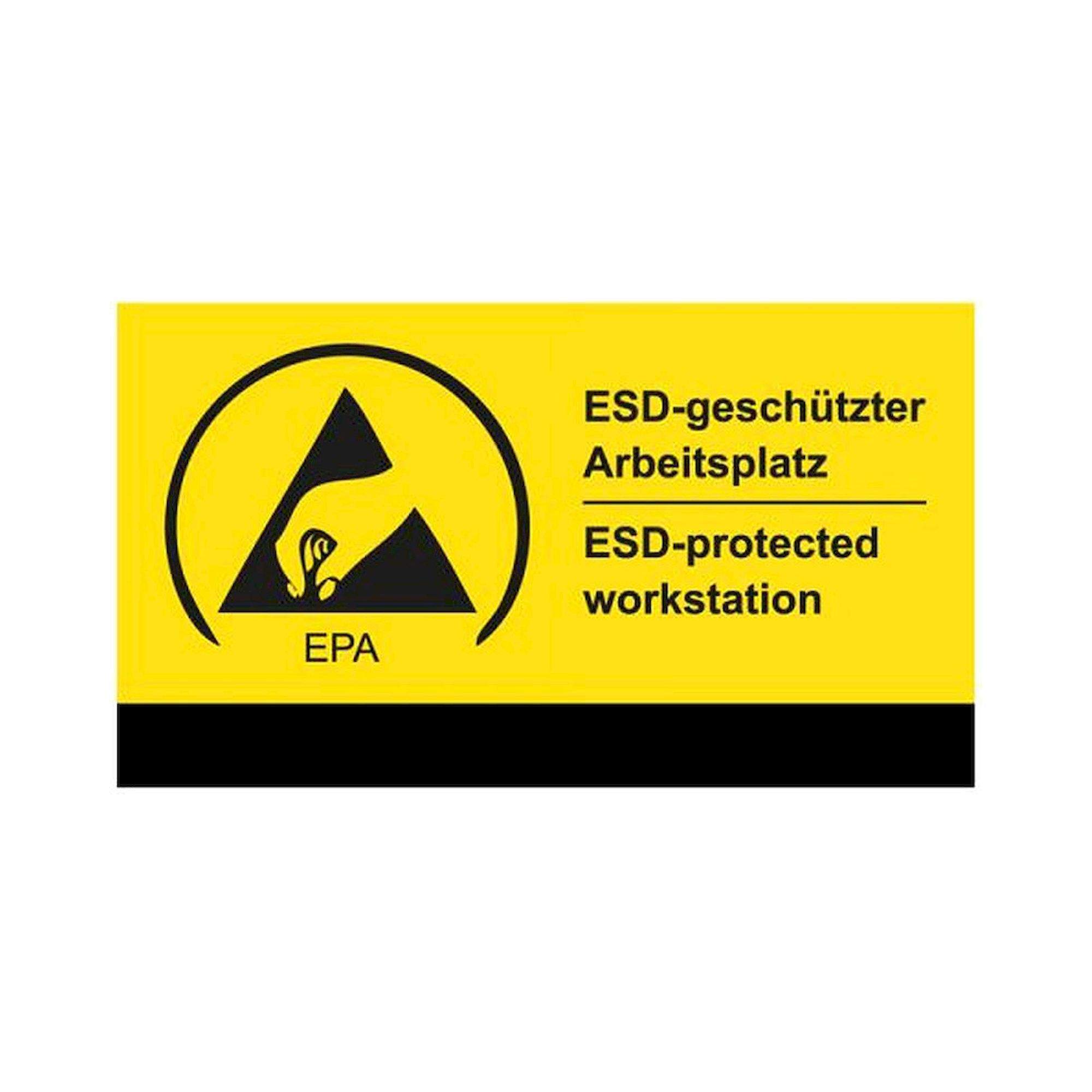 Aufkleber "ESD-geschützter Arbeitsplatz"
