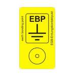 Erdungspunkt-Aufkleber, EBP, PVC-Unterdruckschild