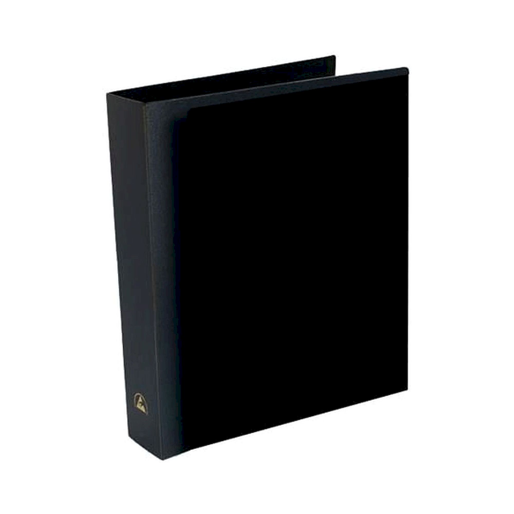 Ringordner schwarz, permanent antistatisch, 65 mm
