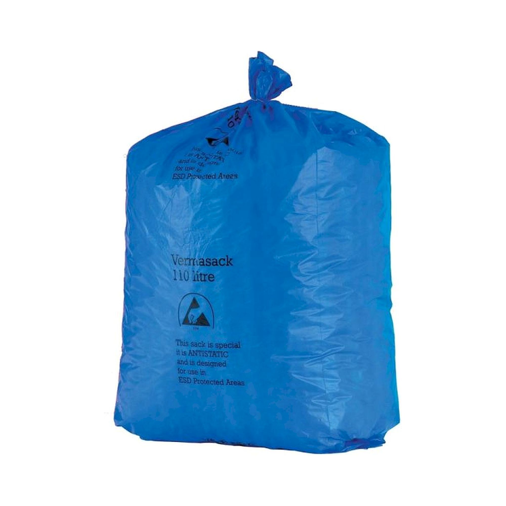Müllbeutel blau, antistatisch, 50 Liter