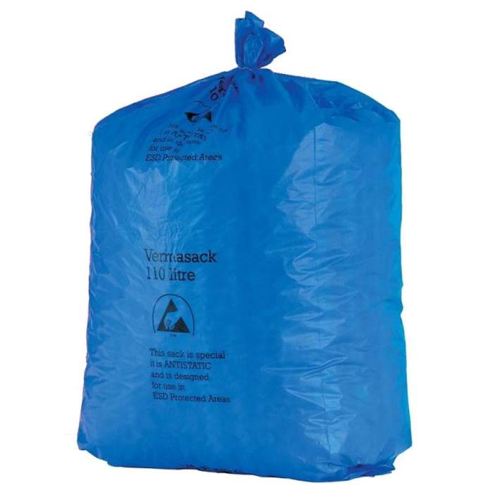 Blue Antistatic Ziplock Bag