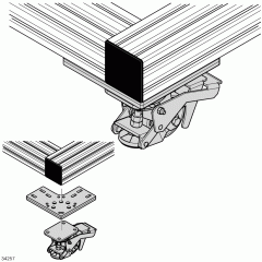 Bosch Rexroth 3842555610. Lifting wheel - Rotatable Pedal