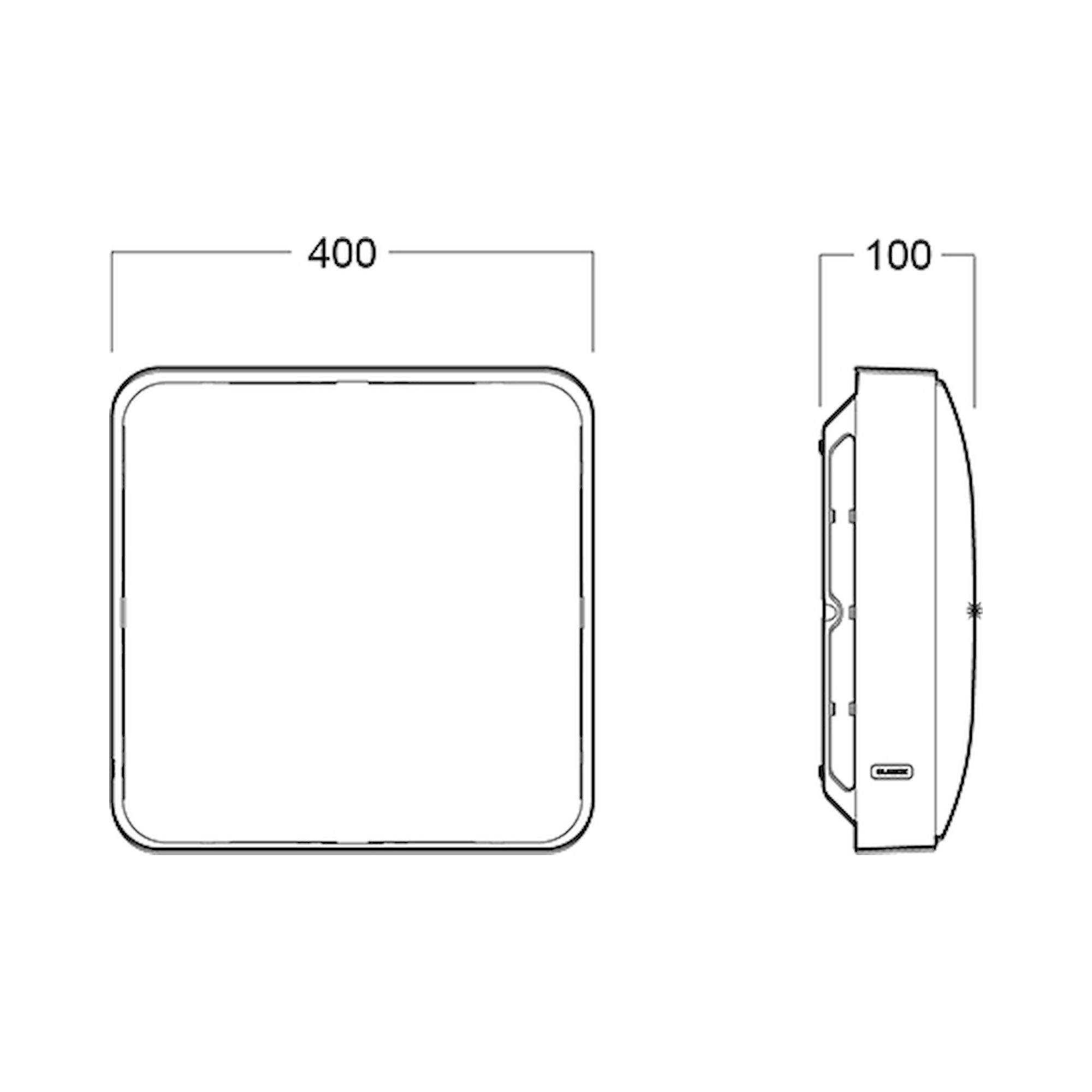 Glamox A20-SQ400 Anbauleuchte, 2601 lm, 4000 K