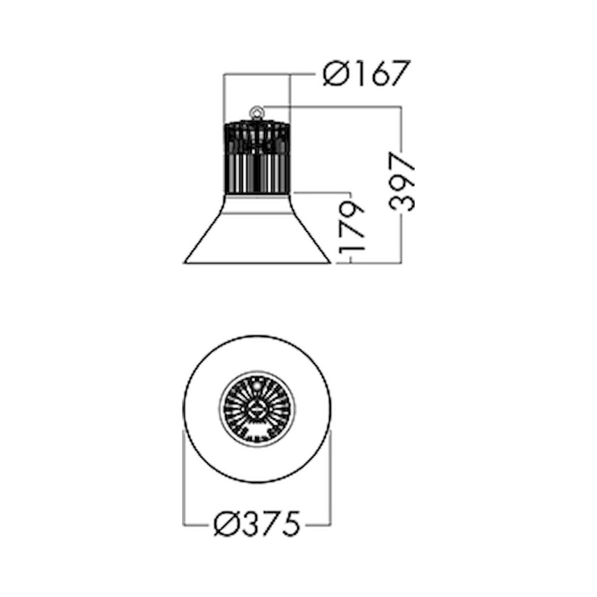 Glamox A90-P1 luminaire décoratif, 3300 lm, 3000 K, à gradation DALI