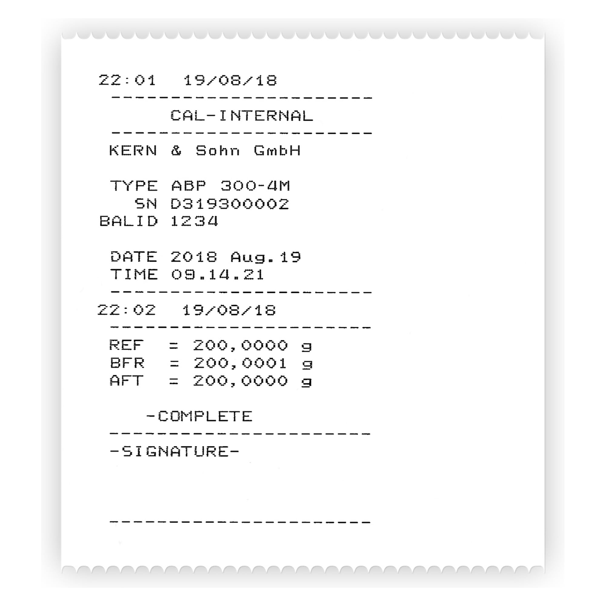0001 g - KERN ABP 300-4M