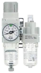 SMC AC20A-F02G-C-A. AC10A-40A-A, Wartungsgeräte (neue FRL) in Modulbauweise, Filter Regler + Druckluftöler