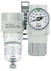 SMC AC20B-F01CG-S-A. AC10B-40B-A (FRL), Modular Type, Air Filter + Regulator