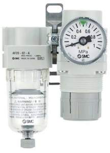 SMC AC20B-F01G-C-A. AC10B-40B-A, Wartungsgeräte (neue FRL) in Modulbauweise, Luftfilter + Regler