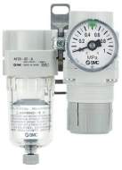 SMC AC20B-F02-1-A. AC10B-40B-A (FRL), Modular Type, Air Filter + Regulator