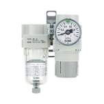 SMC AC20B-F02G-N-A. AC10B-40B-A, Wartungsgeräte (neue FRL) in Modulbauweise, Luftfilter + Regler