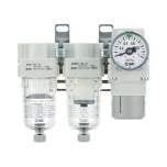 SMC AC20C-F01G-V-A. AC20C-40C-A, Wartungsgeräte (neue FRL) in Modulbauweise, Luftfilter + Mikrofilter + Regler