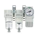 SMC AC20C-F02CG-A. AC20C-40C-A, Wartungsgeräte (neue FRL) in Modulbauweise, Luftfilter + Mikrofilter + Regler