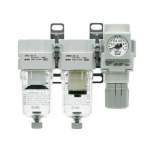 SMC AC30C-F03CE-V-B. AC20C-B bis AC40C-B, Kombinierte Wartungseinheit, Luftfilter + Mikrofilter + Regler