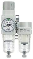 SMC AC20D-F02G-S-C-A. AC20D-40D-A (FRL), Modular Type, Filter Regulator + Mist Separator