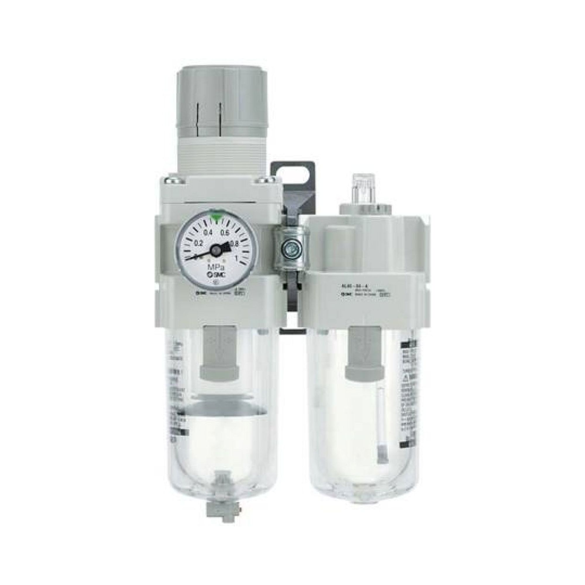 SMC AC40A-F04DG-KV-A. AC10A-40A-A (FRL), Modular Type, Filter Regulator + Lubricator