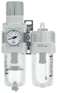 SMC AC40A-F04D-SV-A. AC10A-40A-A (FRL), Modular Type, Filter Regulator + Lubricator