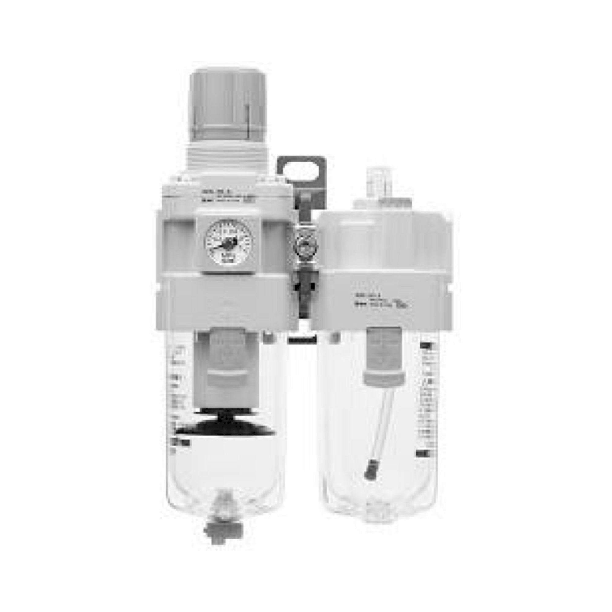 SMC AC30-F03-V-B. AC20-B bis AC60-B, Kombinierte Wartungseinheit, Luftfilter + Regler + Druckluftöler