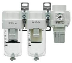 SMC AC40A-F04-V-B. AC20A-B to AC60A-B, Modular Type, Filter Regulator + Lubricator