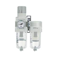 SMC AC40D-F02DG-V-1-A. AC20D-40D-A (FRL), Modular Type, Filter Regulator + Mist Separator