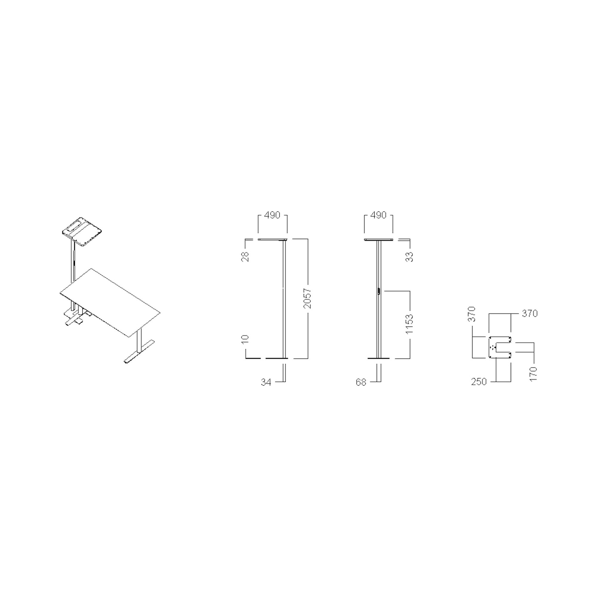 Glamox ADAPT-F luminaire décoratif, 11660 lm, 4000 K, à gradation