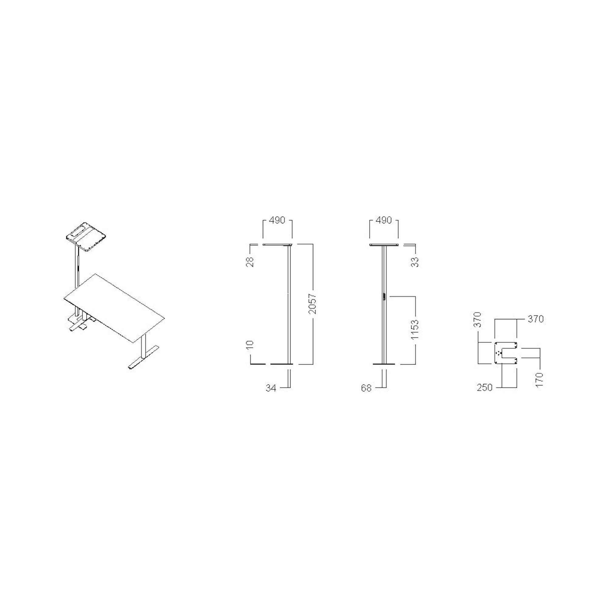 Glamox ADAPT-F luminaire décoratif, 11660 lm, 4000 K, à gradation