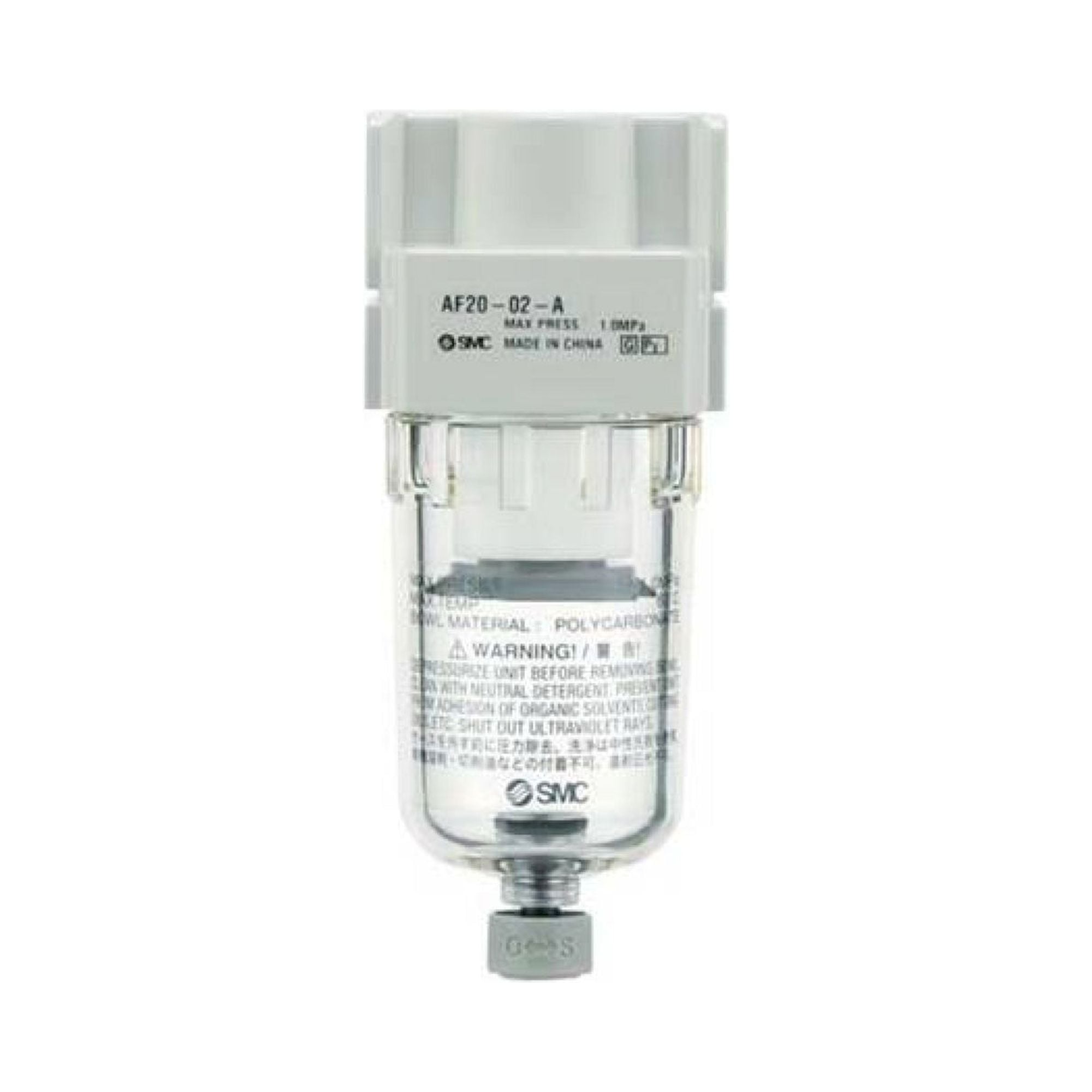 SMC AF20-F02B-CR-A. AF10-60-A, Wartungsgeräte (neue FRL) in Modulbauweise, Luftfilter