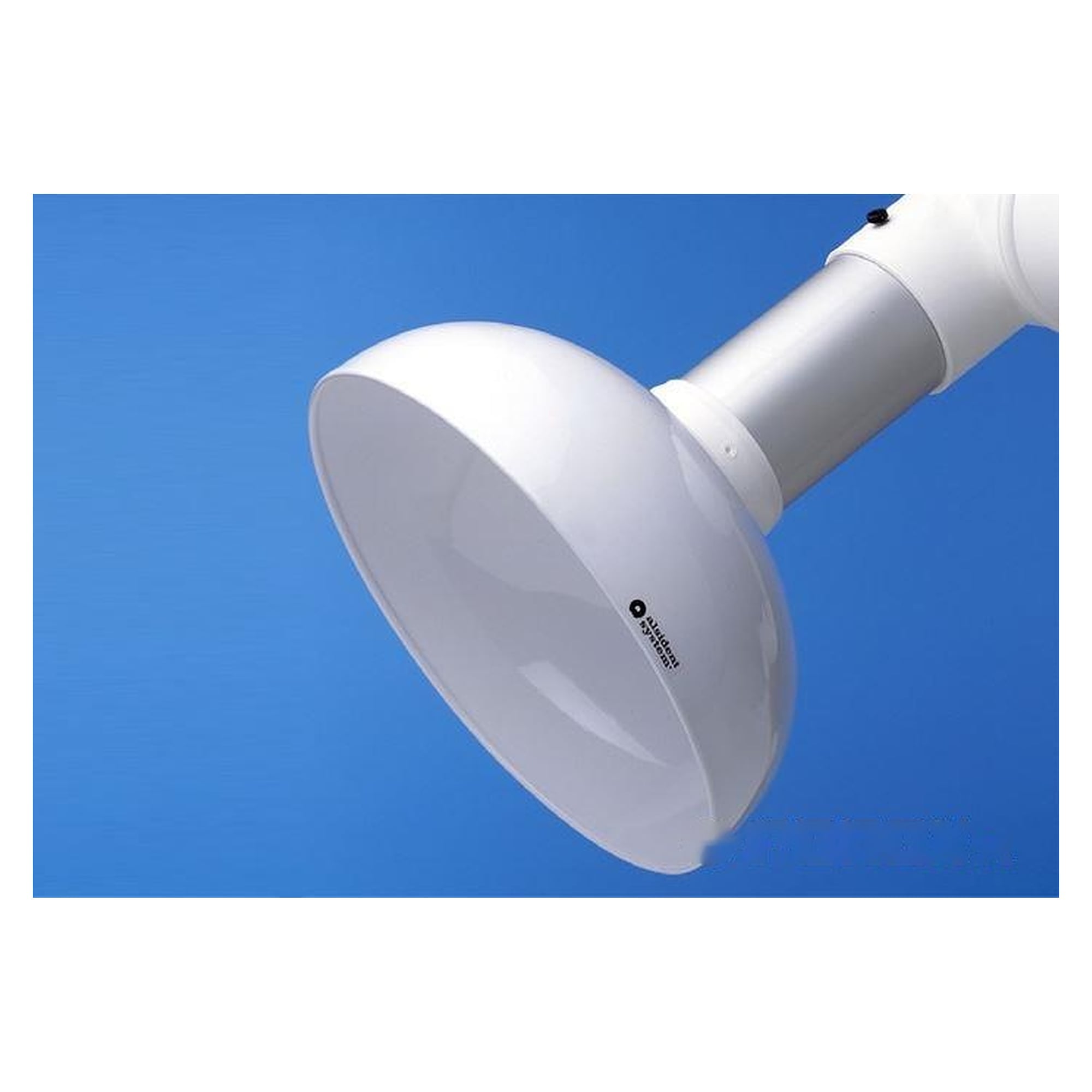 Round hood DN100, Ø 350 mm, painted aluminium, white - Alsident 1-10036-5-5