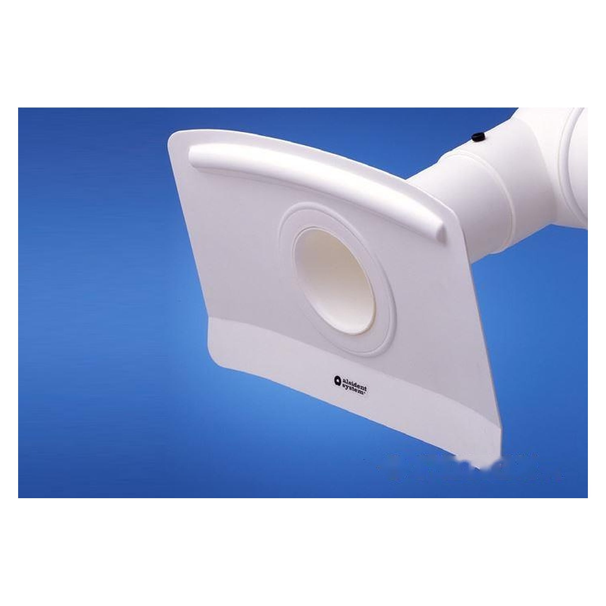 Flat hood DN100, 420 x 280 mm, chemical-resistant PP, white - Alsident 1-1004228-7-5