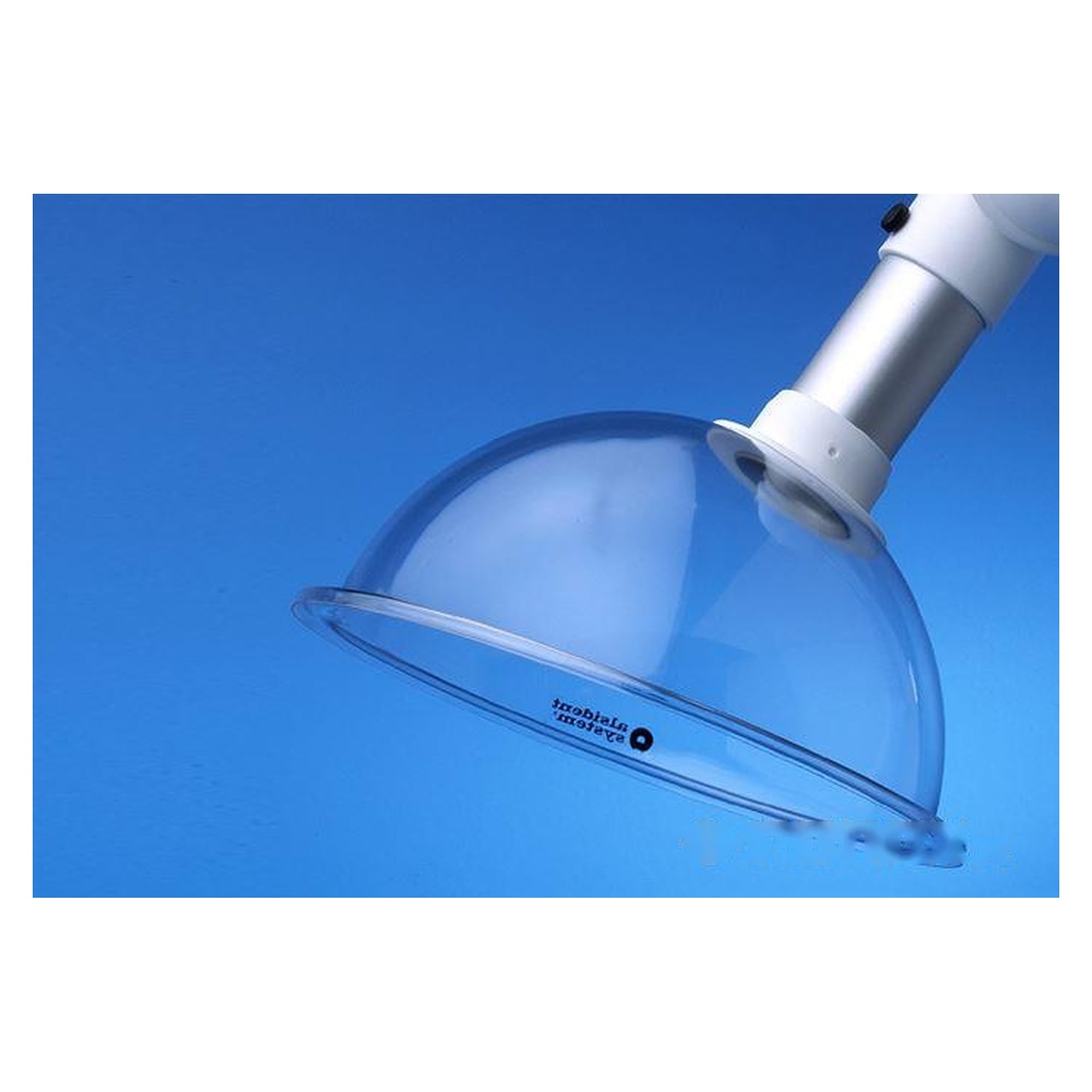 Rundhaube DN50, Ø 280 mm, transparent, schwarzer Flansch - Alsident 1-5028-050