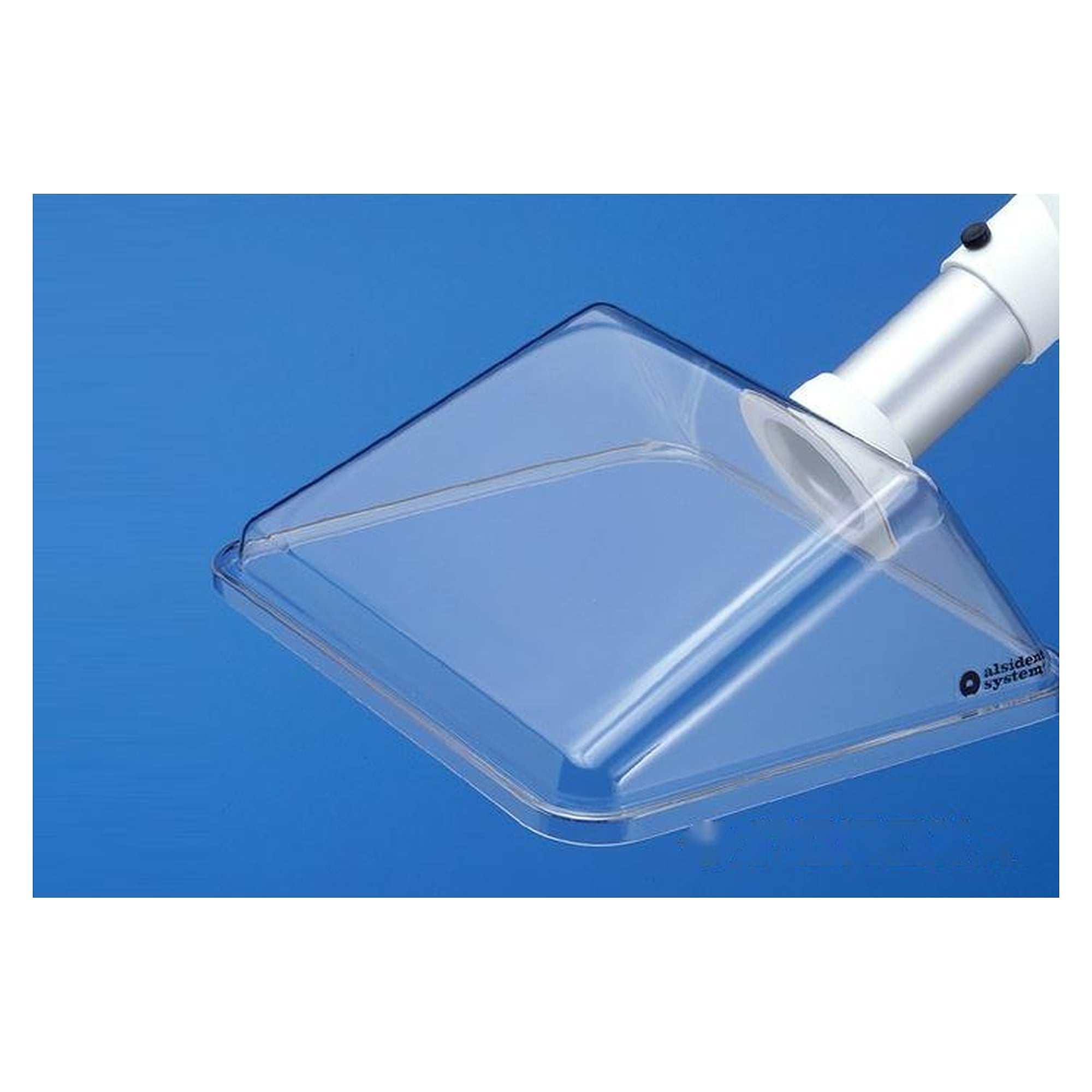 Rectangular hood DN75, 420 x 320 mm, transparent PETG, aluminium stub - Alsident 1-754232